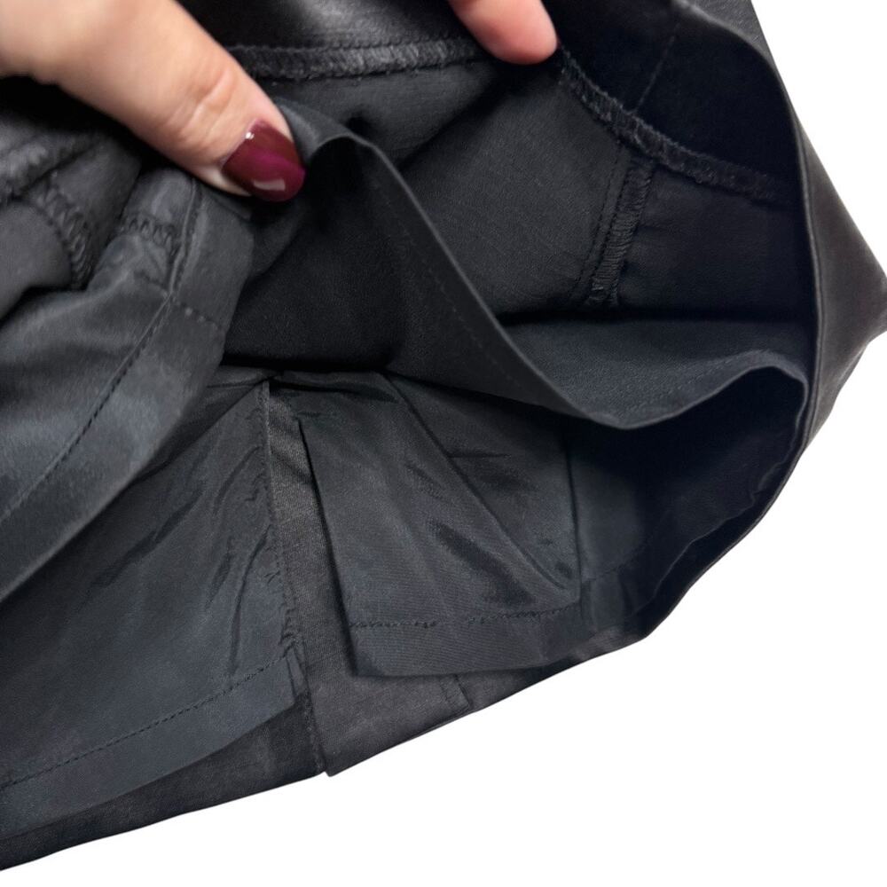 bebe black stretchy shiny pencil skirt Size 4 - Picture 3 of 9